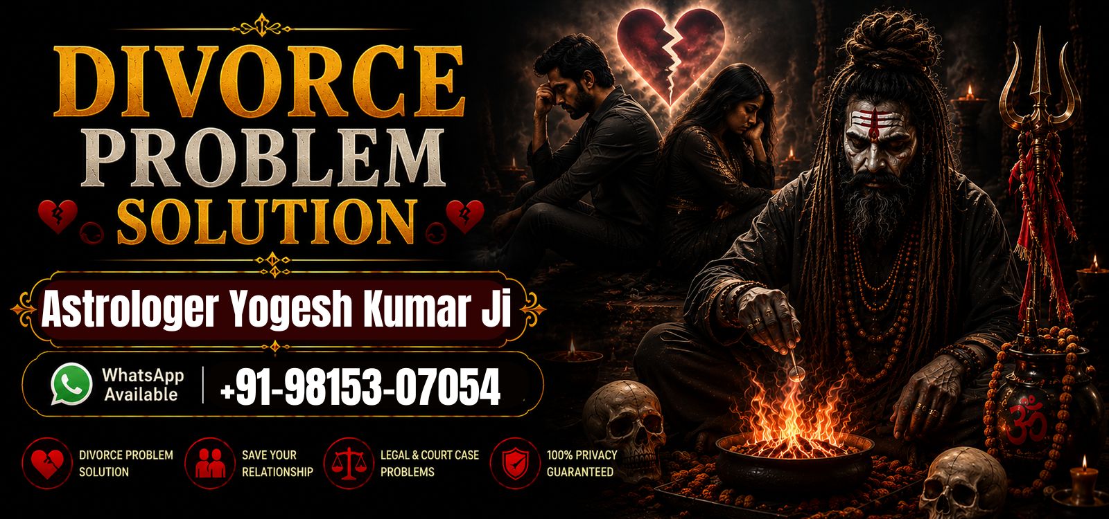 World Famous Astrologer Yogesh Kumar +91-9815307054