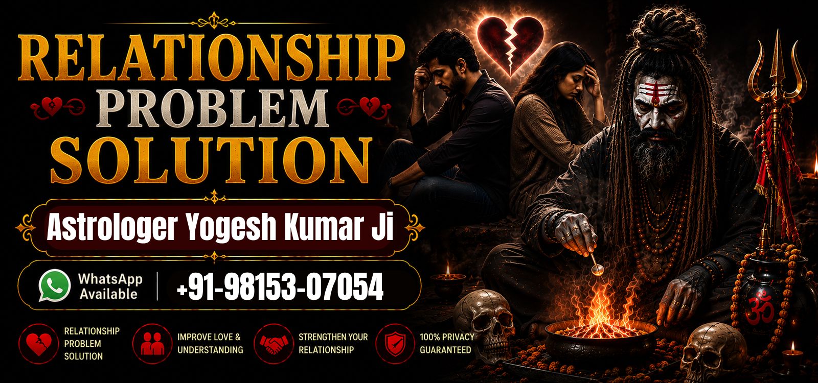 World Famous Astrologer Yogesh Kumar +91-9815307054